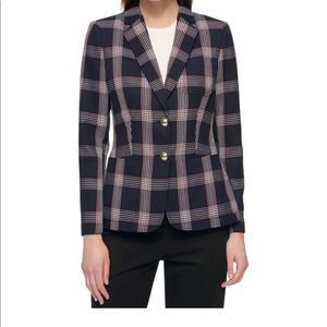 Tommy Hilfiger Plaid Blazer Size: 12
